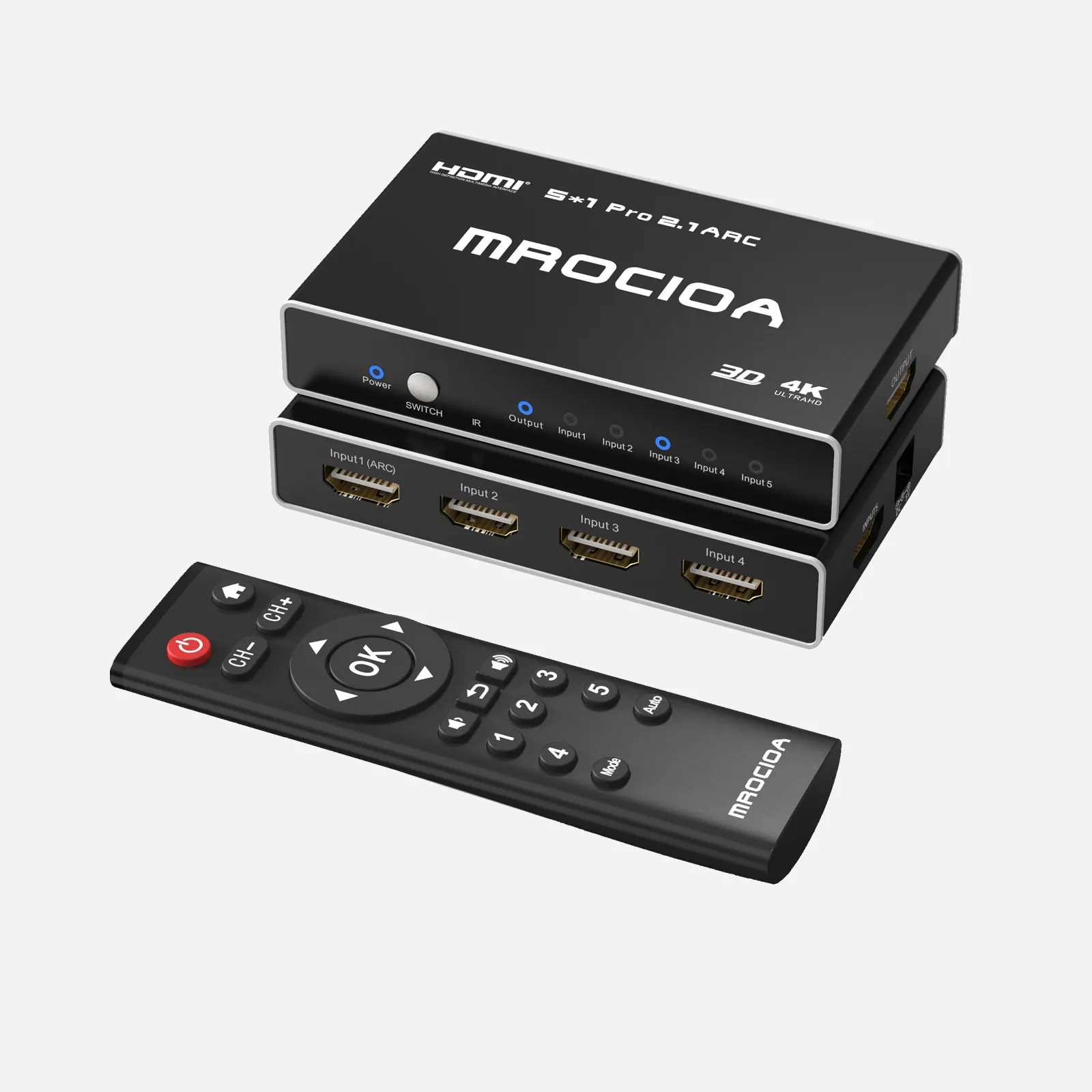 MROCIOA HDMI switch for PS5 Xbox gaming PC projector and soundbar setups