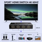 hdmi switch 5 in 1 out