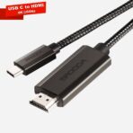 USB-C to HDMI Adapter 6 Feet – 4K UHD Cable for Laptop, MacBook, iPad, TV, Monitor, Projector