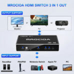 4k HDMI Switch 3 in 1 out for apple tv fire tv - Image 2