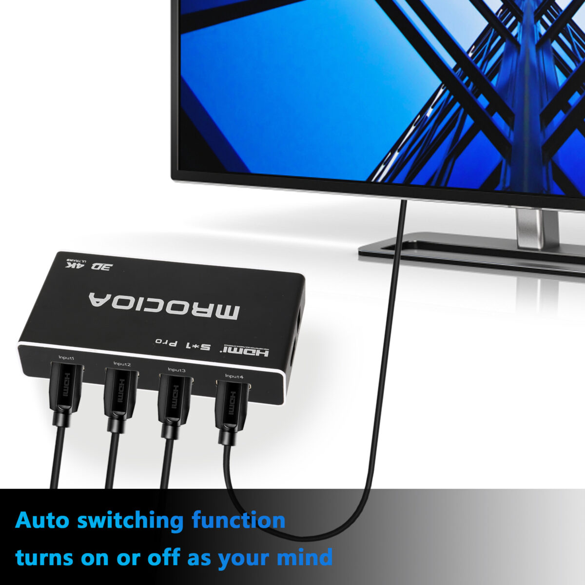4k 60hz ARC eARC HDMI Switch 5 in 1 out for apple tv fire tv - Image 5