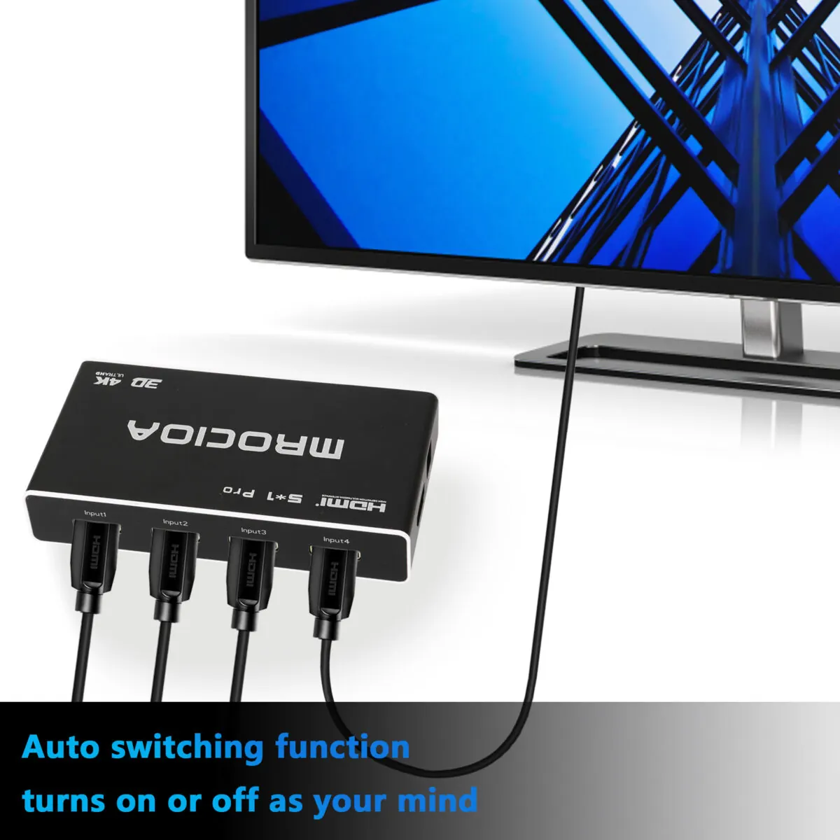 4k 60hz ARC eARC HDMI Switch 5 in 1 out for apple tv fire tv