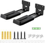 Universal Adjustable Soundbar Wall Mount Bracket, Heavy Duty Steel Soundbar Shelf, Dolby Atmos Compatible, Depth Adjustable 4"–7.3", Holds Up to 66 lbs, All Hardware Included No Extra Nails Needed - Image 2