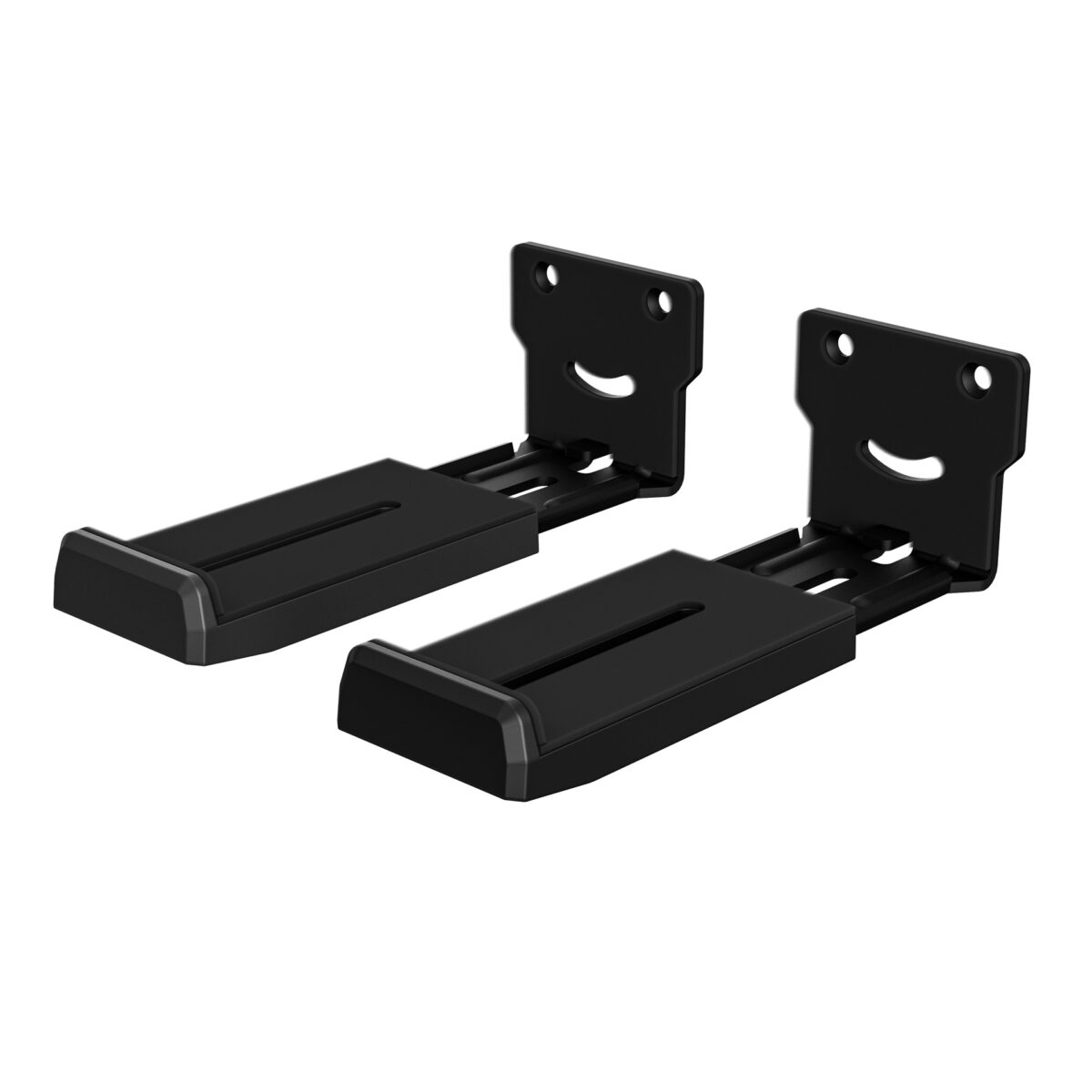Universal Adjustable Soundbar Wall Mount Bracket, Heavy Duty Steel Soundbar Shelf, Dolby Atmos Compatible, Depth Adjustable 4"–7.3", Holds Up to 66 lbs, All Hardware Included No Extra Nails Needed - Image 1