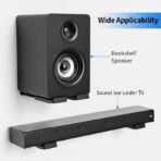 Universal Adjustable Soundbar Wall Mount Bracket, Heavy Duty Steel Soundbar Shelf, Dolby Atmos Compatible, Depth Adjustable 4"–7.3", Holds Up to 66 lbs, All Hardware Included No Extra Nails Needed - Image 3